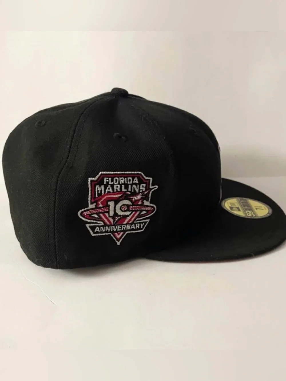 New Era Florida Marlins Fitted Hat 10th Anniversary Cooperstown 59FIFTY 7 5/8